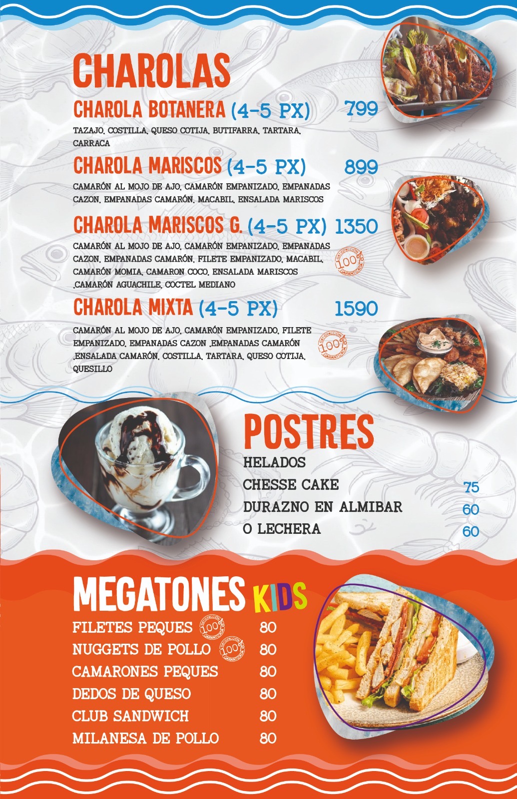 Charolas y postres🍨